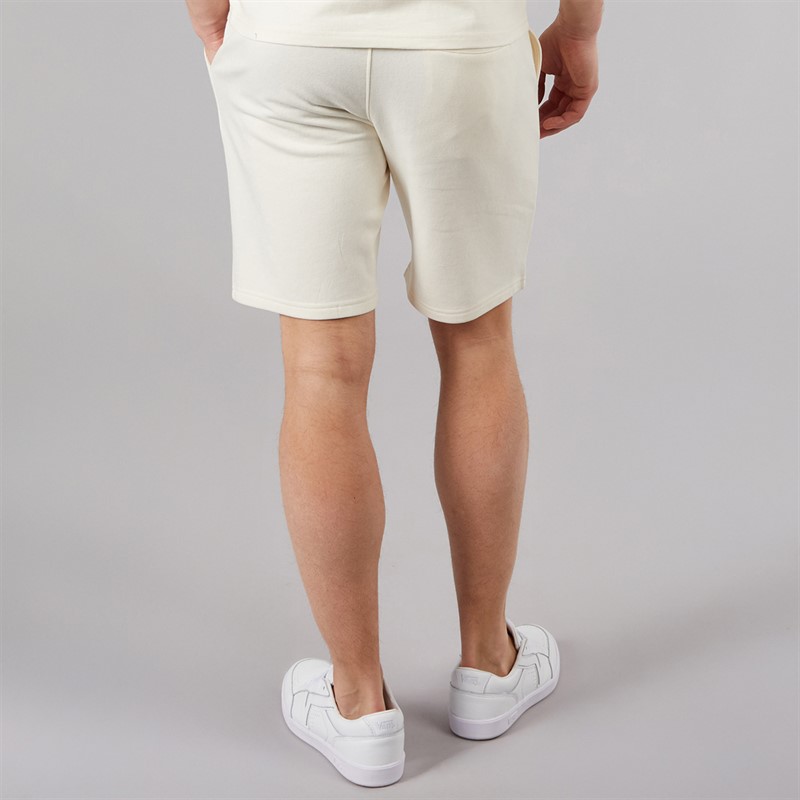 Tokyo Laundry Mens Tarun Fleece Shorts Cream