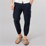 Tokyo Laundry Mens Idas Linen Cargo Trousers Navy