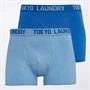 Tokyo Laundry Mens Whiston Two Pack Boxers Blue
