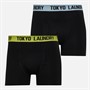 Tokyo Laundry Mens Winders 2 Two Pack Boxers Pack B - Limeade/Clear Sky