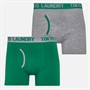 Tokyo Laundry Mens Westhope Two Pack Boxers Pack A - Light Grey Marl/Bosphorus Pack A - Lt Grey Marl/Bosphorus