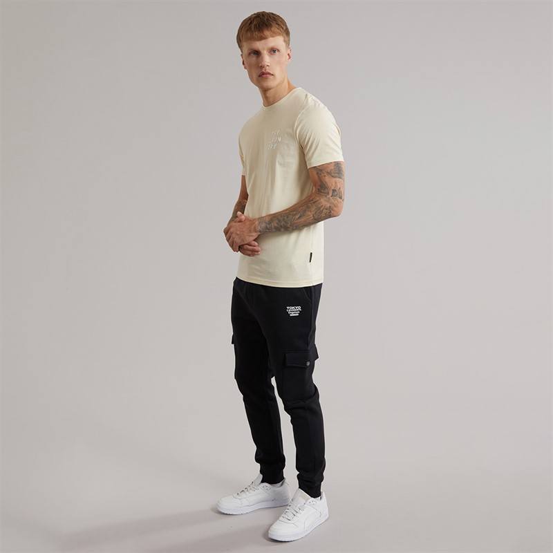 Tokyo Laundry Mens Johnstone T-Shirt Summer Sand