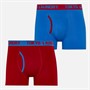 Tokyo Laundry Mens Westhope Two Pack Boxers Pack C - Jester Red/Nebulas Blue