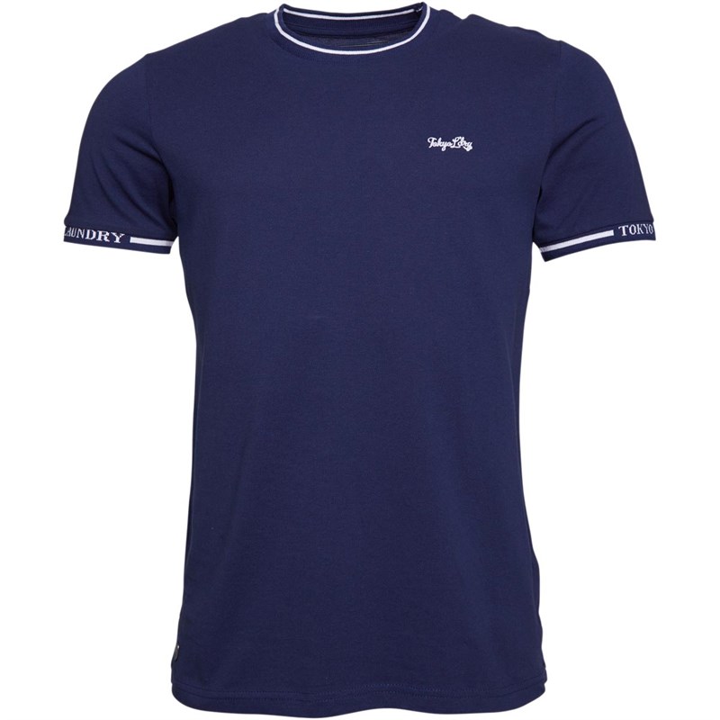 Tokyo Laundry Herren Resin TShirt Navy