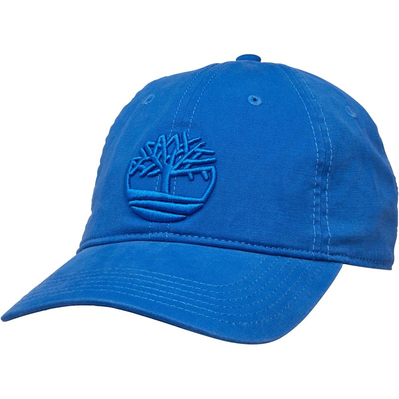Buy Timberland Mens Soundview Cotton Canvas Baseball Cap Strong Blue