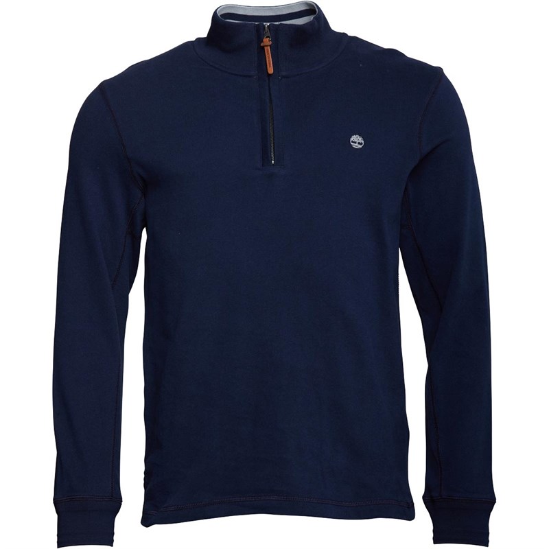 Buy Timberland Mens Canoe River 1/2 Zip Sweatshirt Dark Sapphire