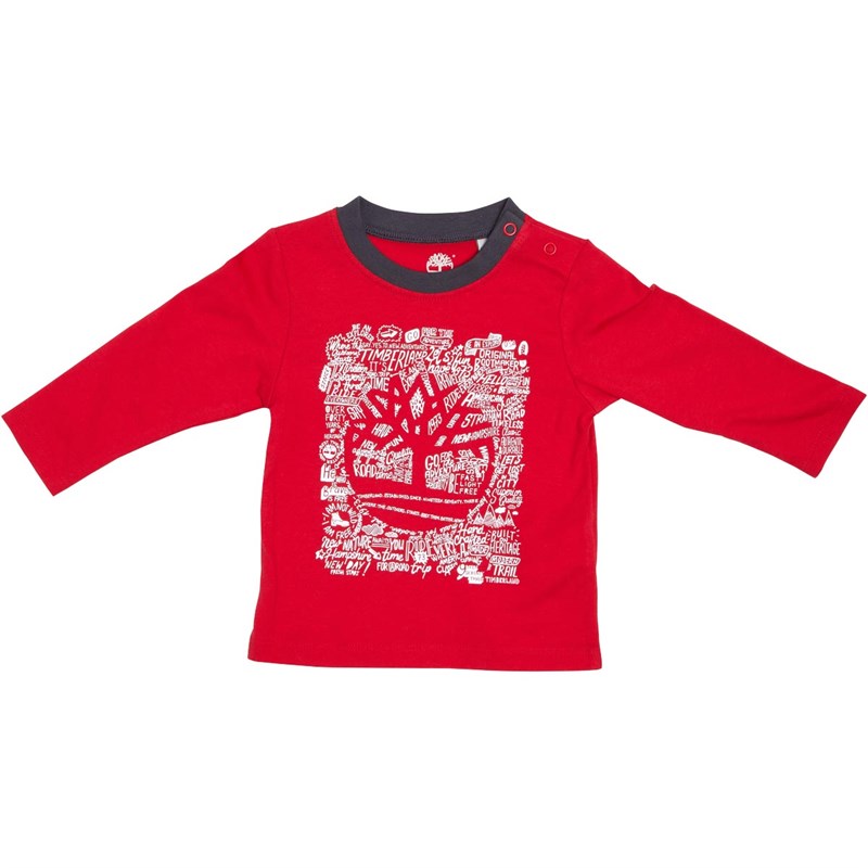 Buy Timberland Infant Boys Long Sleeve TShirt Red