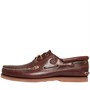 Timberland Chaussures Bateau Classic Three Eye Padded Homme Marron Foncé