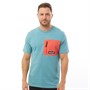Timberland Mens YC Short Sleeve OA Mm T-Shirt Adriatic Blue/Cayenne