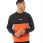Timberland Mens Cut And Sew Crew Sweatshirt Black/Burnt Ochre