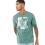 Timberland Mens Short Sleeve Stack T-Shirt Sea Pine