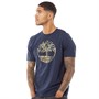 Timberland Mens Short Sleeve Tree Camo T-Shirt Dark Sapphire