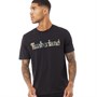 Timberland Mens Logo Camo T-Shirt Black