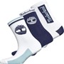 Timberland Boys Three Pack Socks White