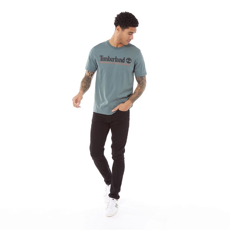 Timberland Mens Front T-Shirt Balsam Green