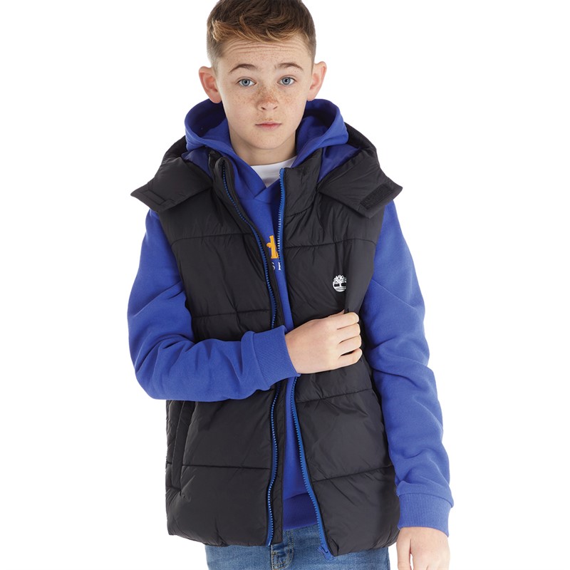 Buy Timberland Boys Puffer Gilet Black