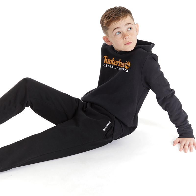 Timberland Boys Hooded Sweatshirt Black