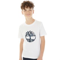 Timberland T-shirt à manches courtes Garçon blanc