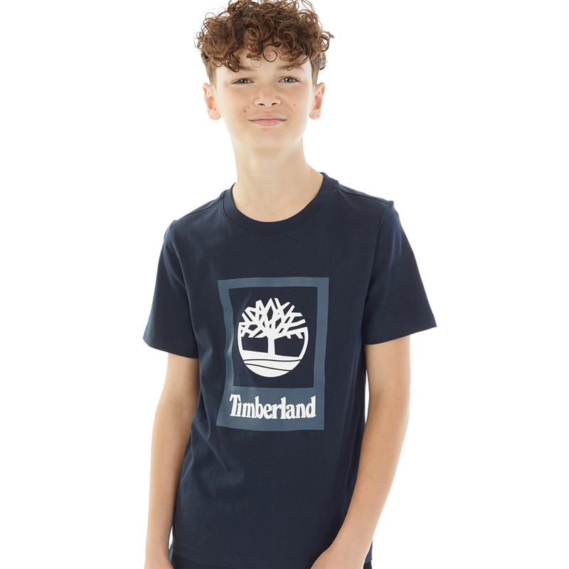 Timberland Boys Short Sleeve T-Shirt Night