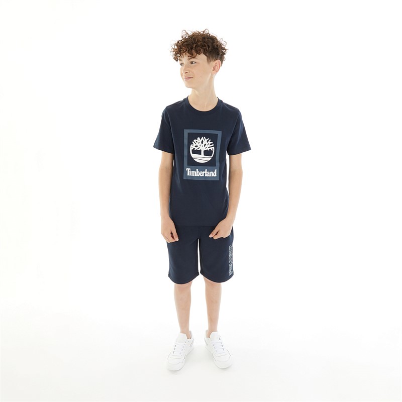 Timberland Boys Short Sleeve T-Shirt Night