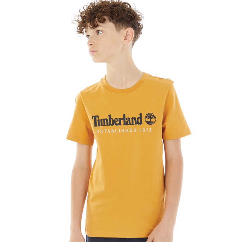 Timberland Drengenes T-shirt med korte ærmer Okker