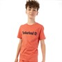 Timberland T-shirt à manches courtes Garçon rouge foncé