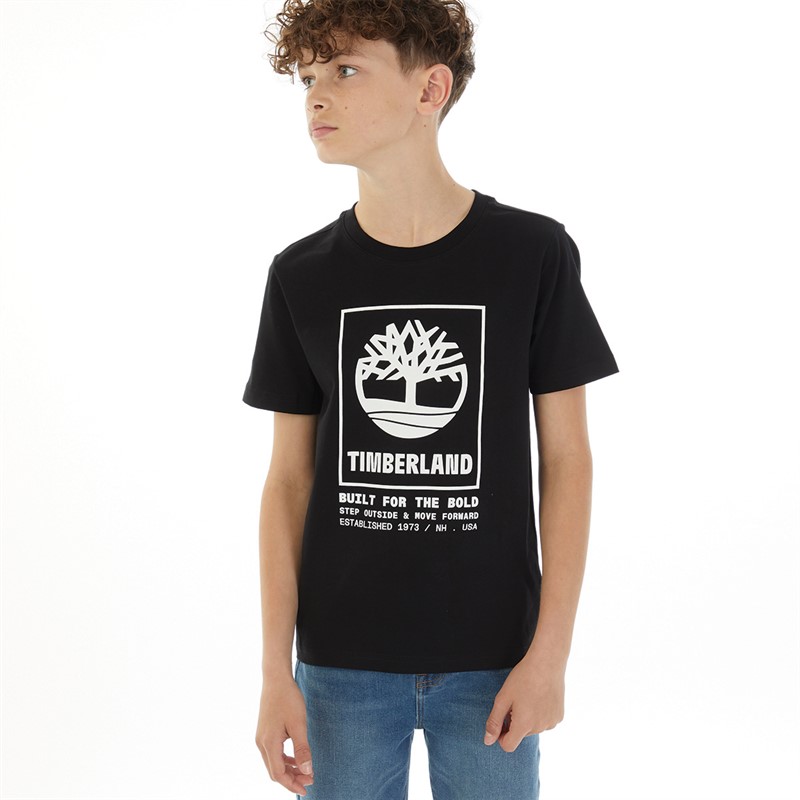 Timberland T-shirt Noir garçon