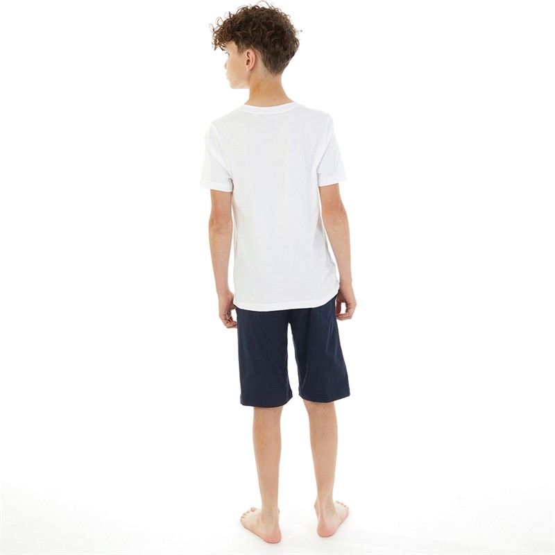 Timberland Junge T-Shirt und Shorts Loungewear Set Weiß