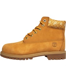 Timberland Kids Premium 6 Inch Lace Waterproof Boots Wheat