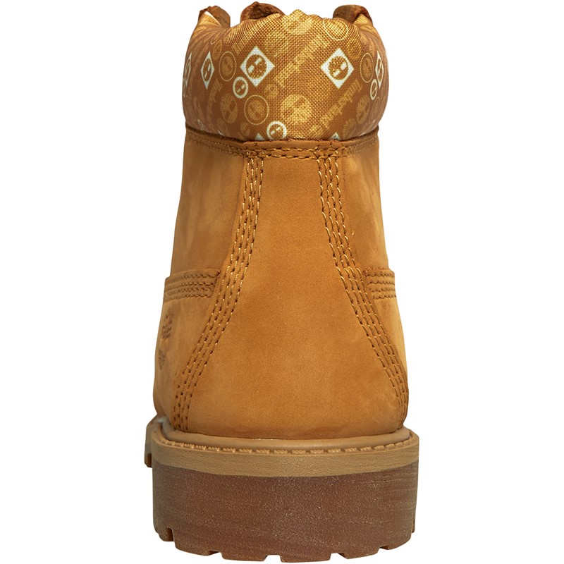 Timberland Kids Premium 6 Inch Lace Waterproof Boots Wheat