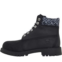 Timberland Kids Premium 6 Inch Lace Waterproof Boots Black