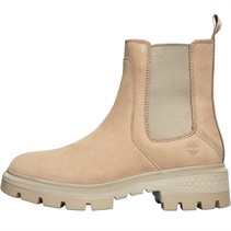 Timberland Womens Cortina Valley Mid Chelsea Boots Taupe Nubuk