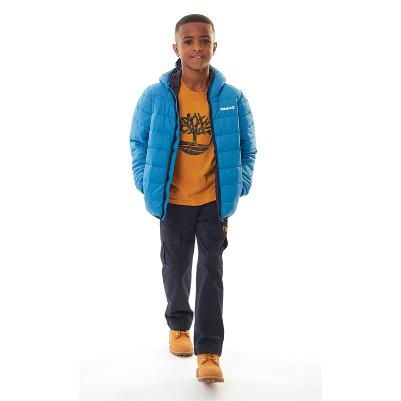 Timberland Boys Puffer Jacket Blue Enamel