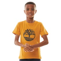 Timberland Jongens T-shirt met korte mouwen Geel Laarzen