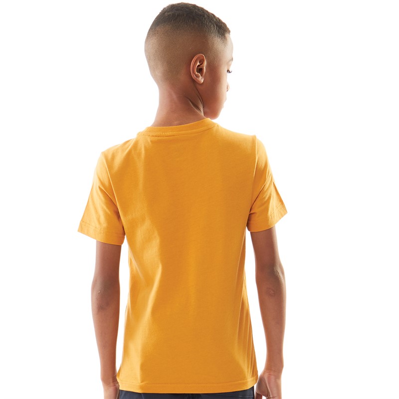 Timberland Jongens T-shirt met korte mouwen Geel Laarzen