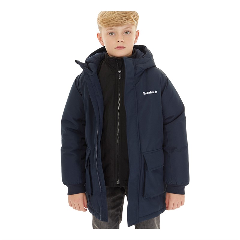 Timberland Veste Parka trois en un Garcon Nuit