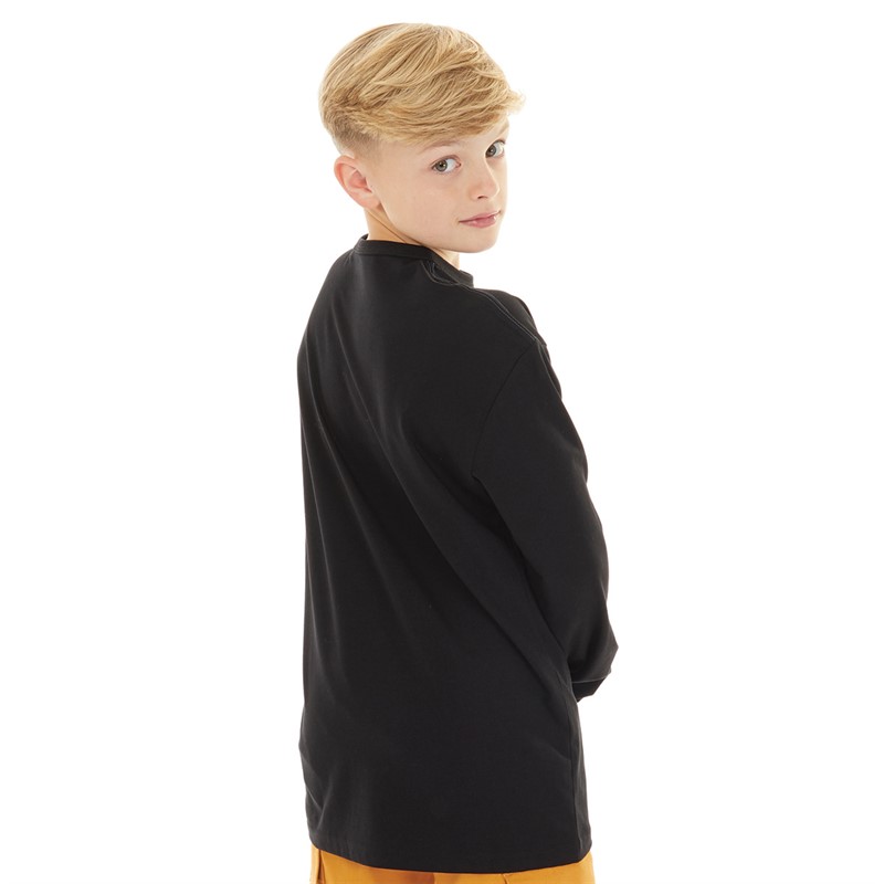 Timberland Boys Long Sleeve T-Shirt Black