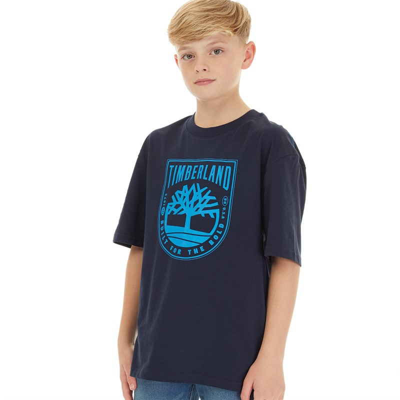 Timberland Boys Short Sleeve T-Shirt Night