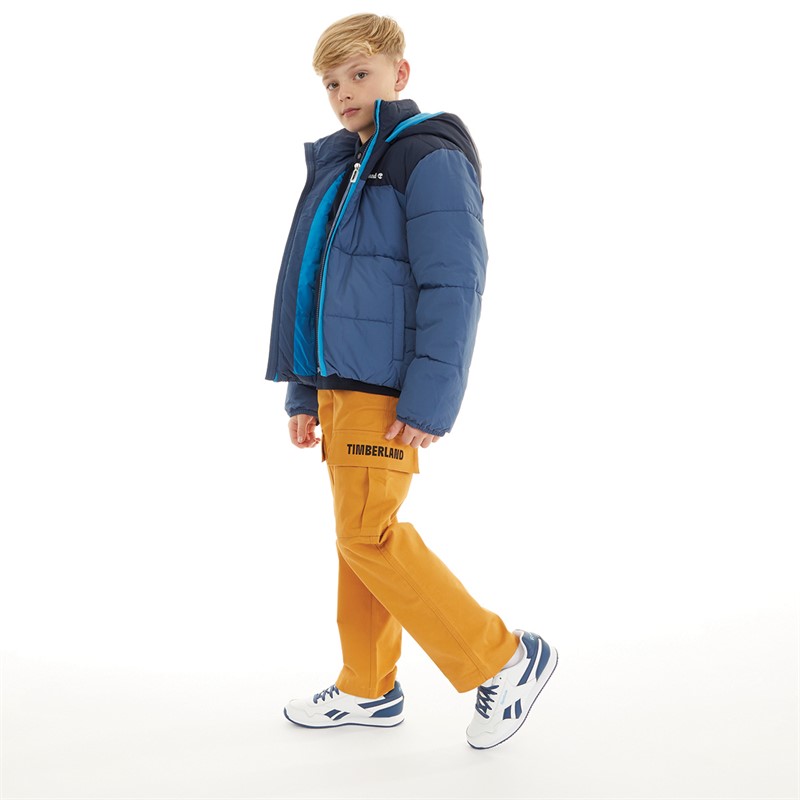 Timberland Boys Puffer Jacket Blue