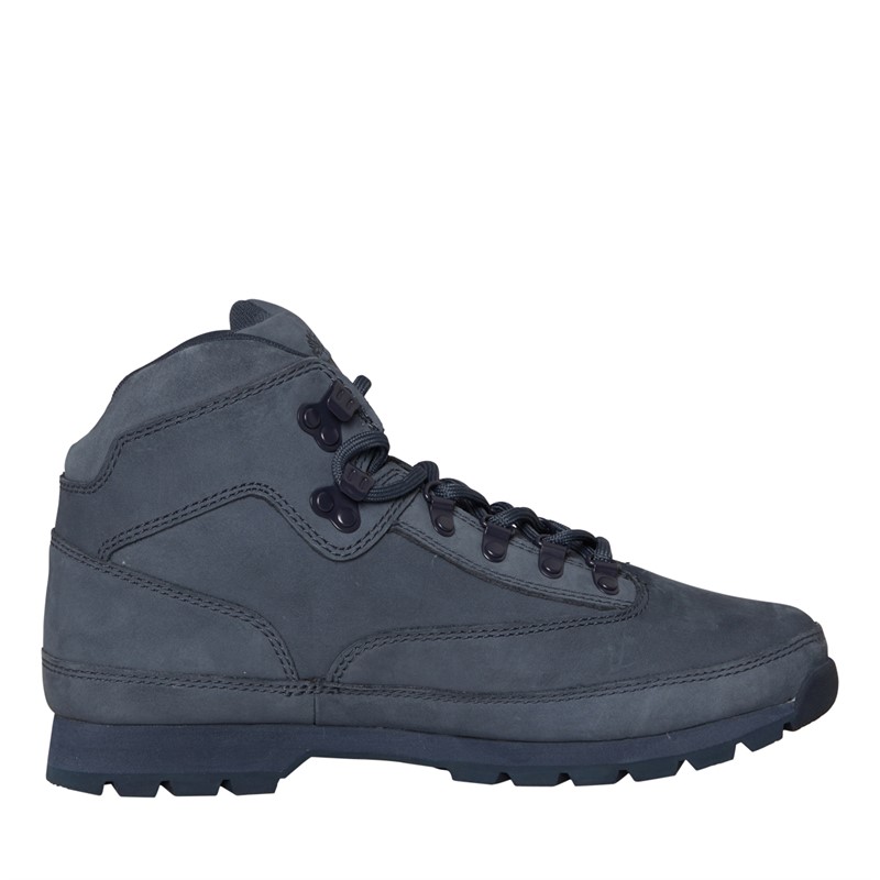 Timberland Mens Euro Hiker Boots Dark Blue Nubuck