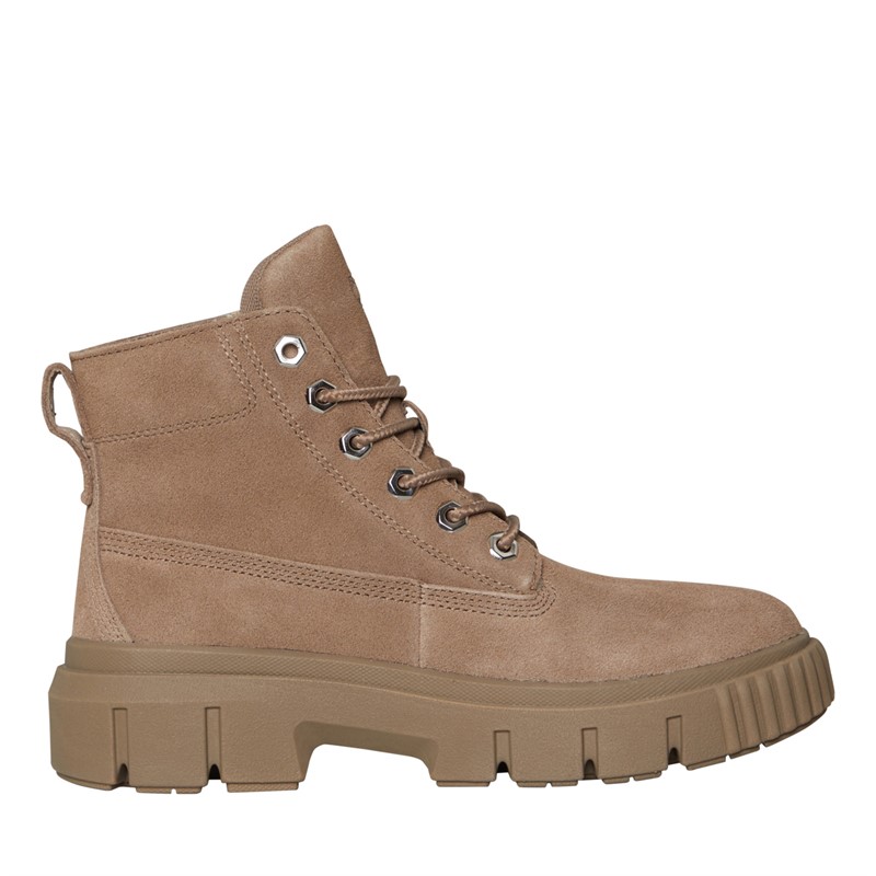 Buy Timberland Womens Greyfield Lace Up Boots Taupe Gray