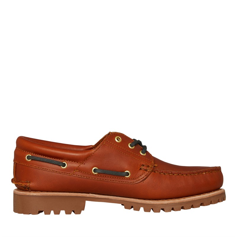 Timberland Mens Authentic Boat Shoes Medium Brown