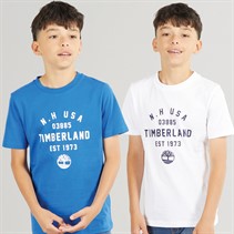 Timberland Jongens T-shirts Set van 2 Wit