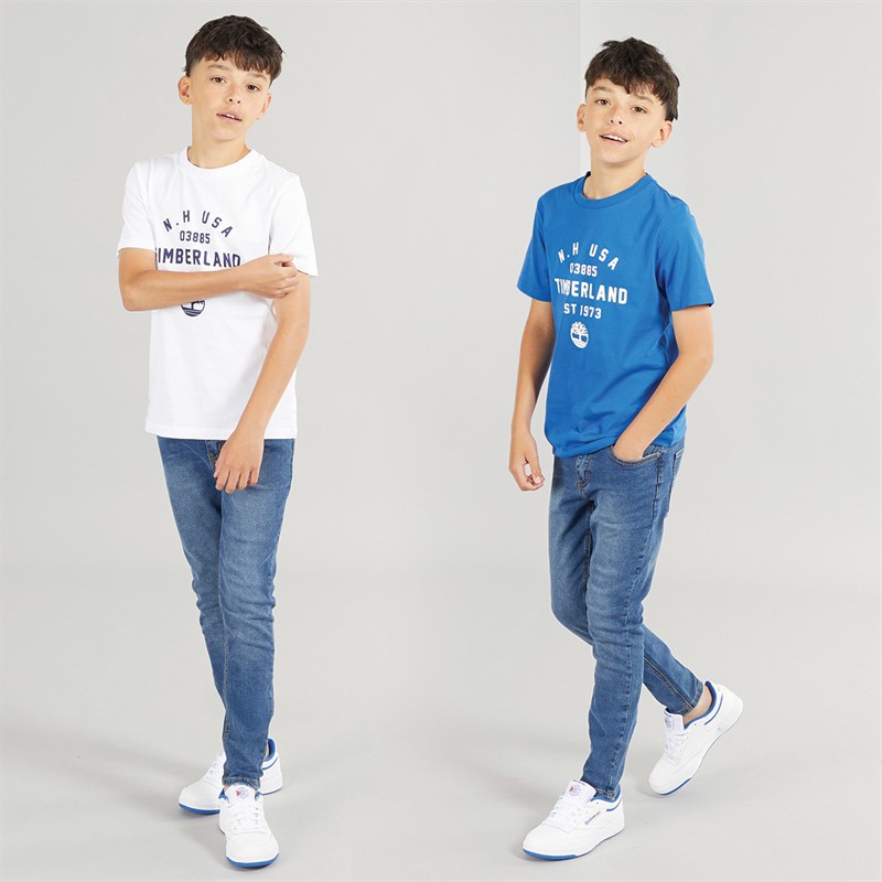 Timberland Drenge To Pakke T-Shirts Hvid
