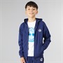 Timberland Boys Zip Through Hoodie Medieval Blue