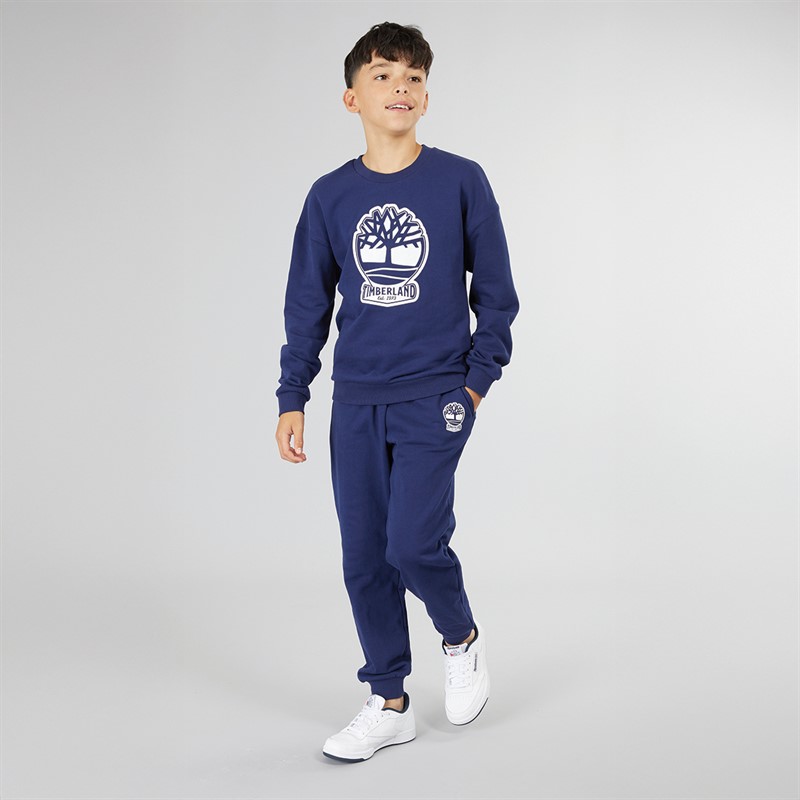Timberland Drenge Sweatshirt Medieval Blå