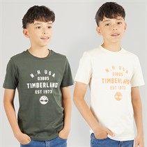 Timberland Jongens Twee Pak T-Shirts Groen