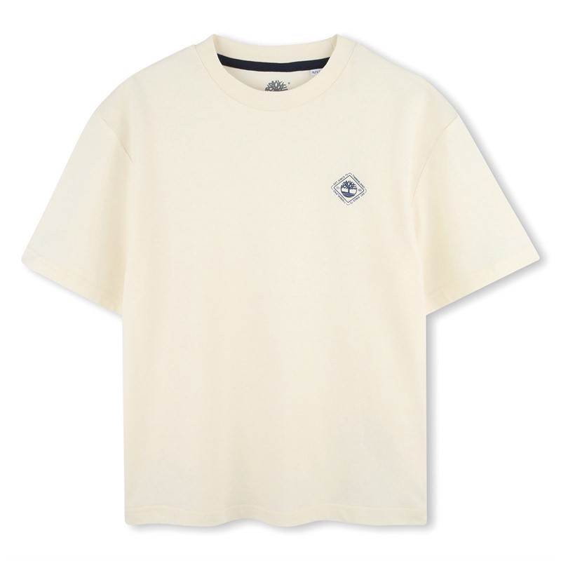 Timberland Drenge Kortærmet T-Shirt Creme