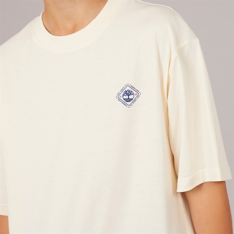 Timberland T-shirt manches courtes Garçon crème