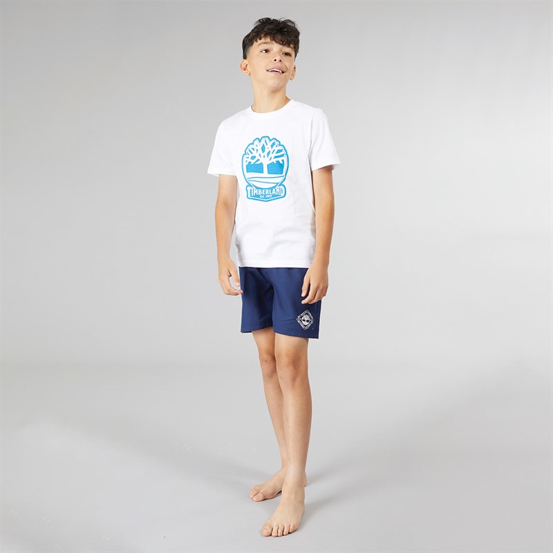 Timberland Jongens Zwem Shorts Middeleeuws Blauw